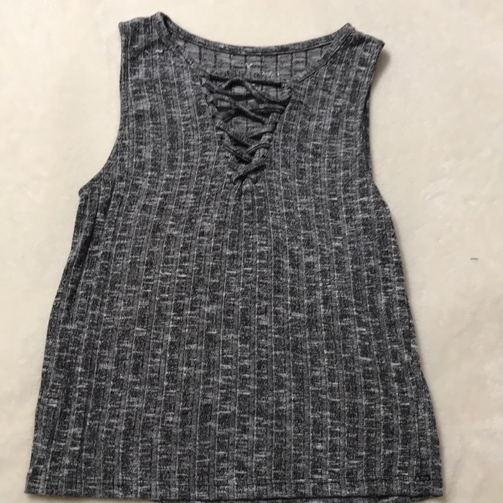 Grey crop top